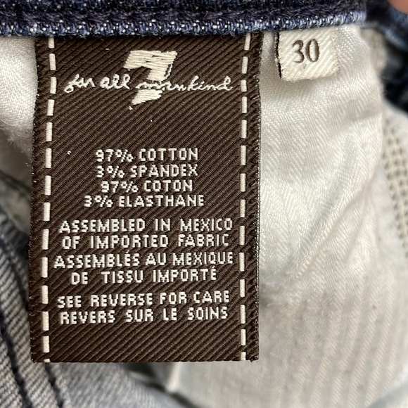 7 for all Mankind Stretch Blue Bootcut Jeans Women’s Size 30 - Picture 9 of 9